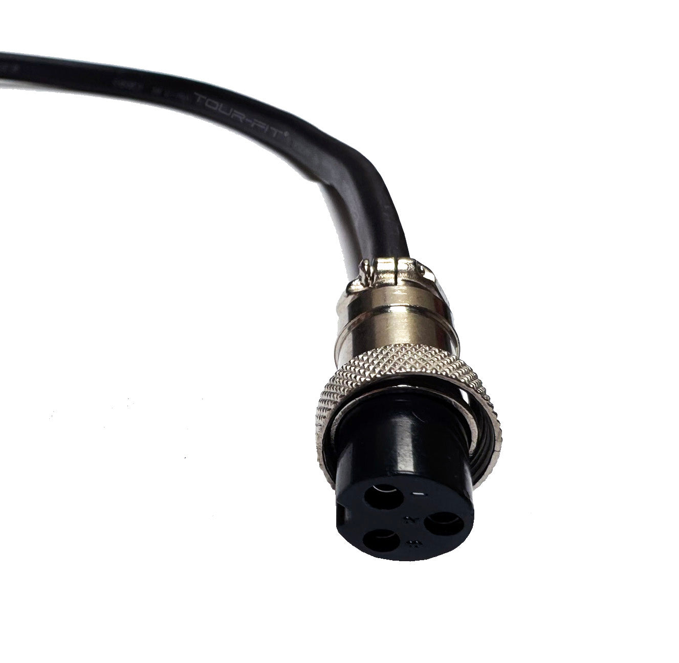 Golf Battery Lead Cable with 3 Pin Round Connector for ProRider, Stowamatic, and More | 420mm with 6mm Eyelets