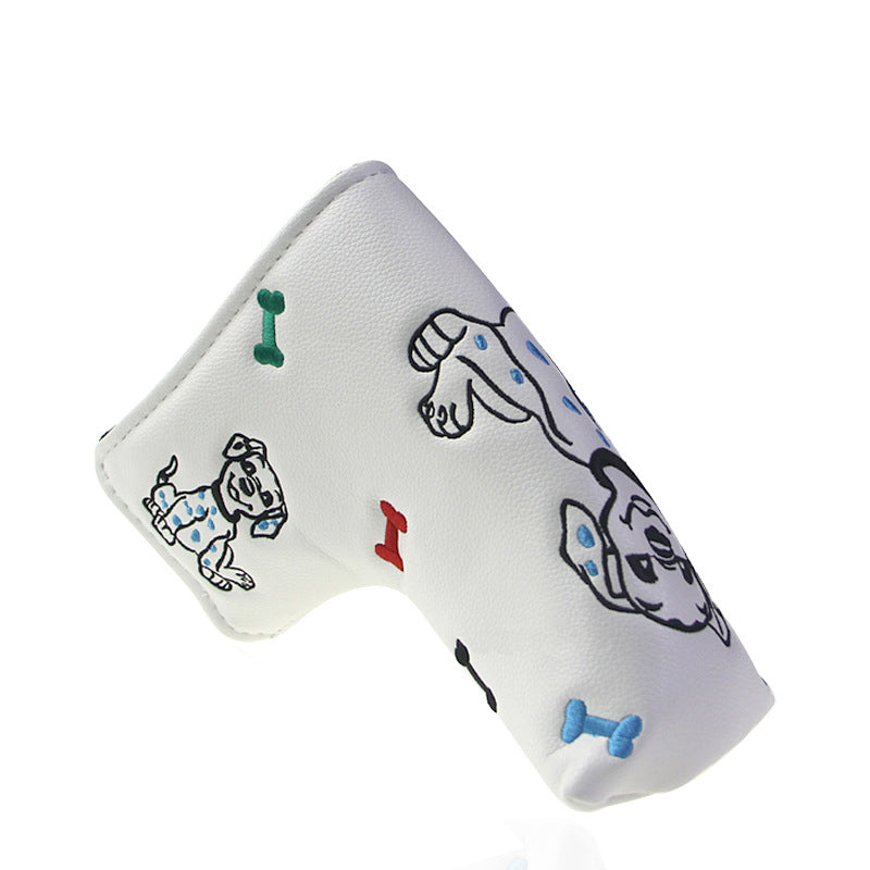 Golf Putter Headcover – Blade Putter Cover PU Leather Cartoon Design