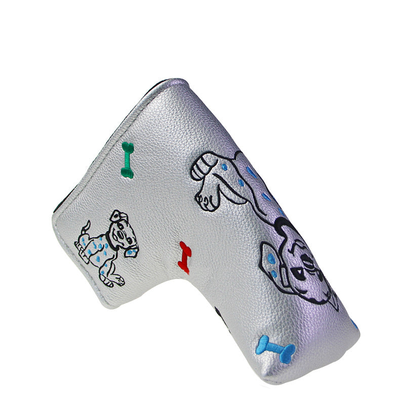 Golf Putter Headcover – Blade Putter Cover PU Leather Cartoon Design