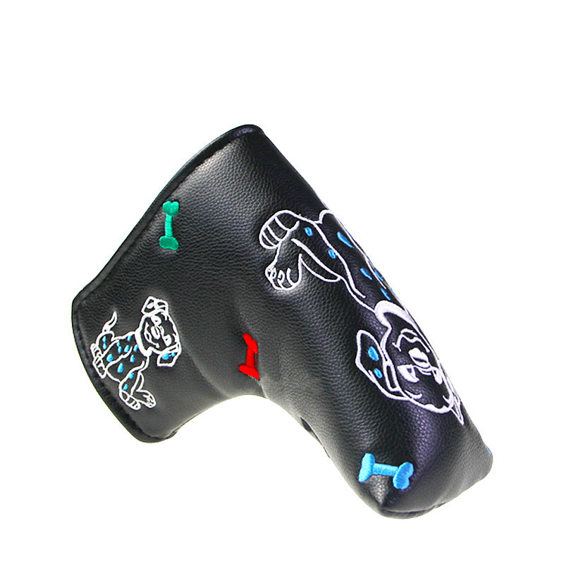 Golf Putter Headcover – Blade Putter Cover PU Leather Cartoon Design
