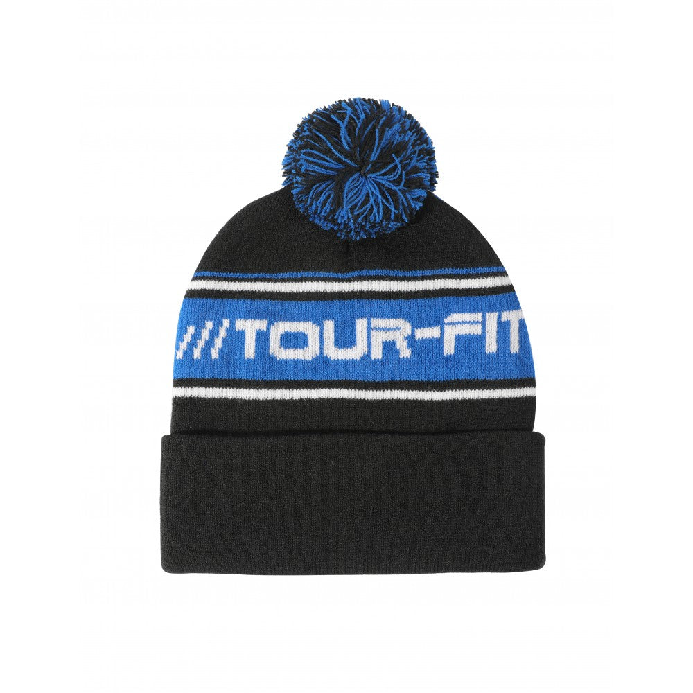 Golf Winter Hat Tour-Fit Golf Beanie Hat Thermal Golf Pom Pom Bobble Hat