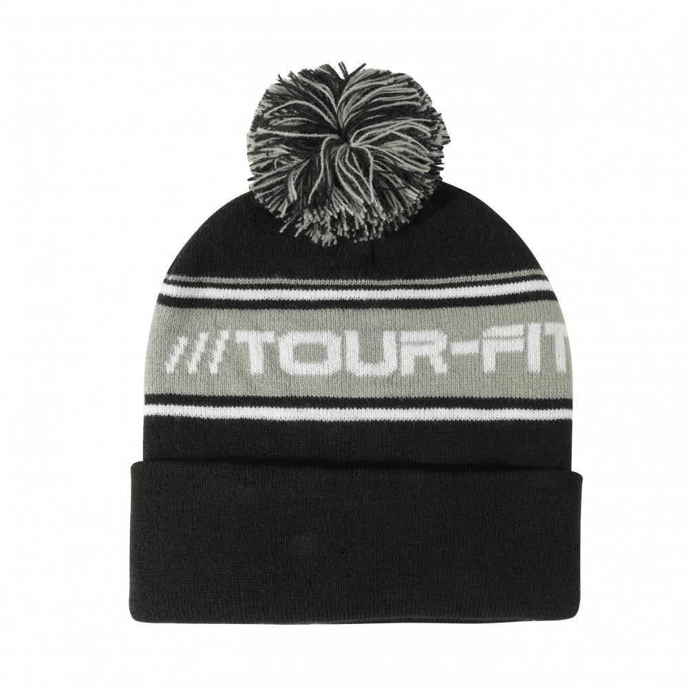 Golf Winter Hat Tour-Fit Golf Beanie Hat Thermal Golf Pom Pom Bobble Hat