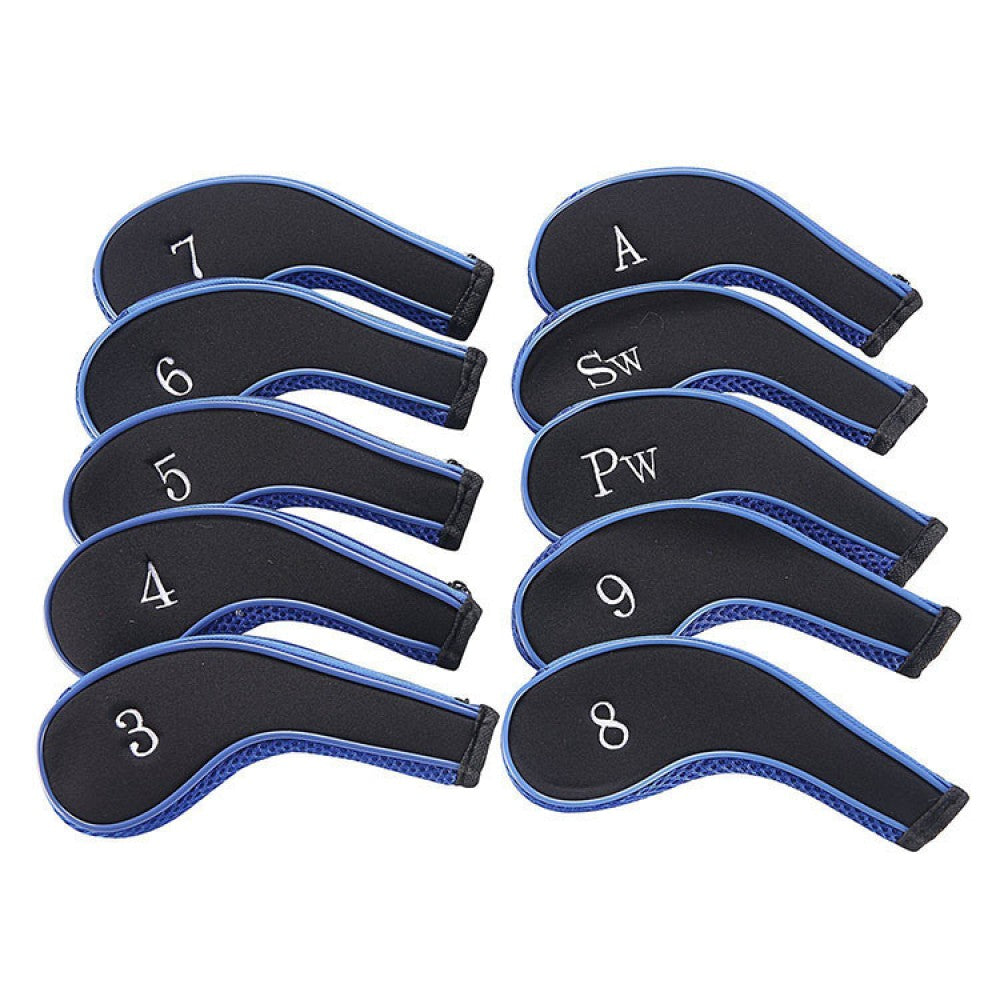 Golf Iron Head Cover Golf Club Headcovers Set of 10 Tour Fit Neoprene ...