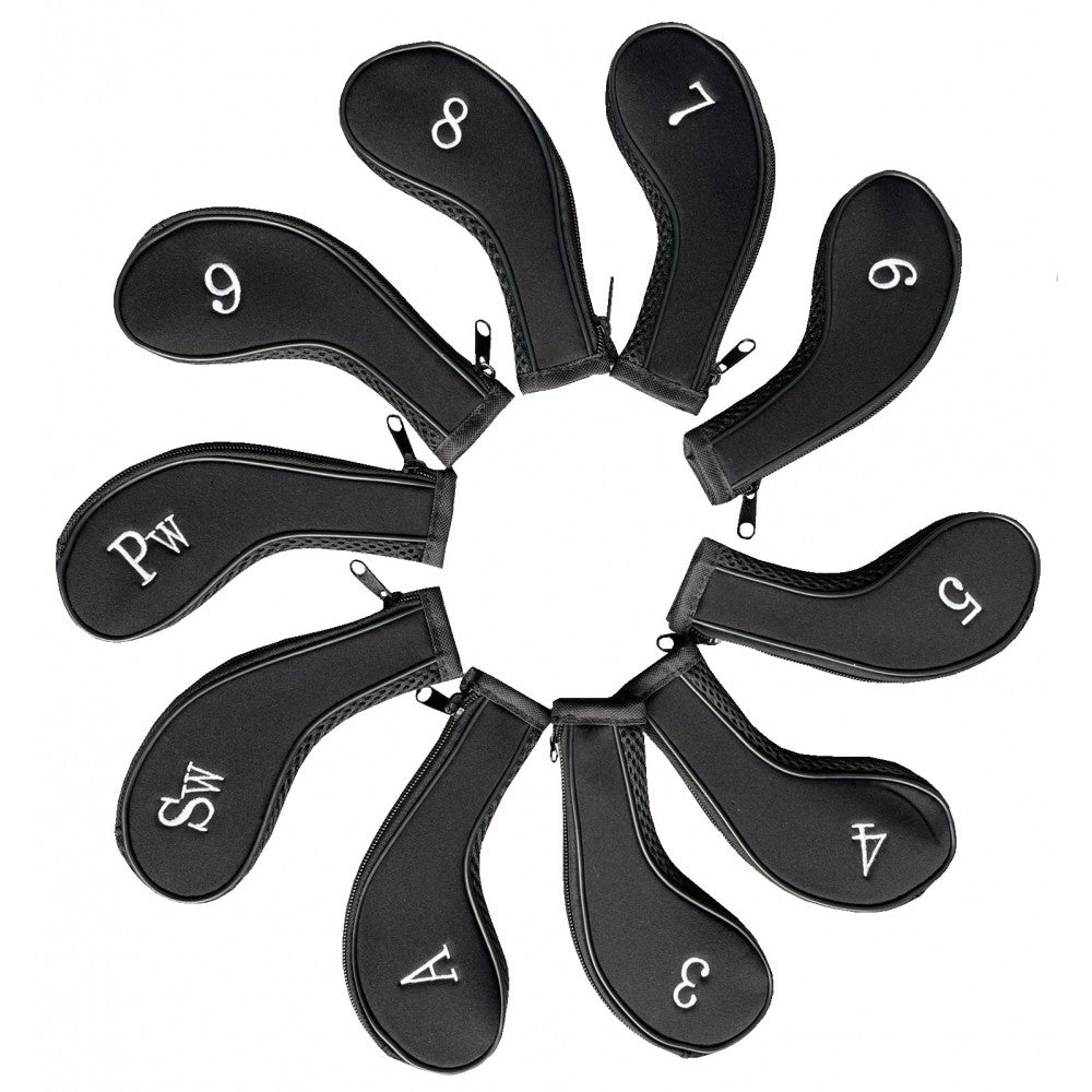 Golf Iron Head Cover Golf Club Headcovers Set of 10 Tour Fit Neoprene headcover