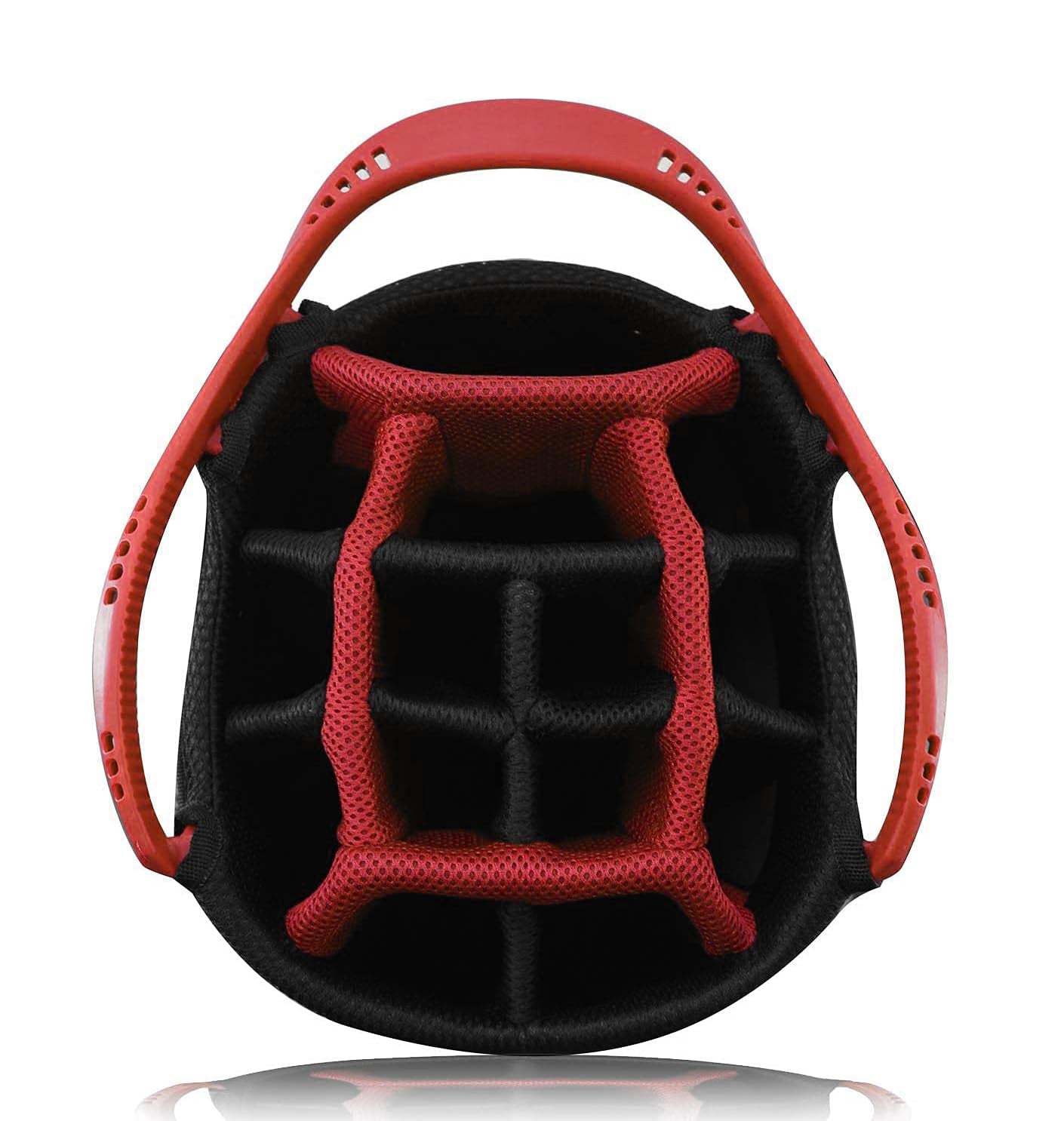 Tour-Fit Golf Stand Bag 14 Way Top Full Length Divider-Black/Gray/Red