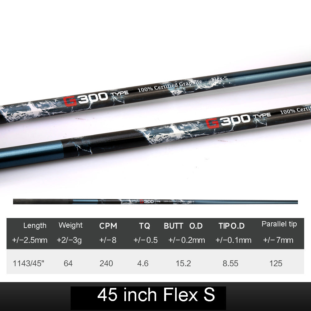 Golf Shaft 45" Super Light 100% Carbon Premium Graphite Shaft