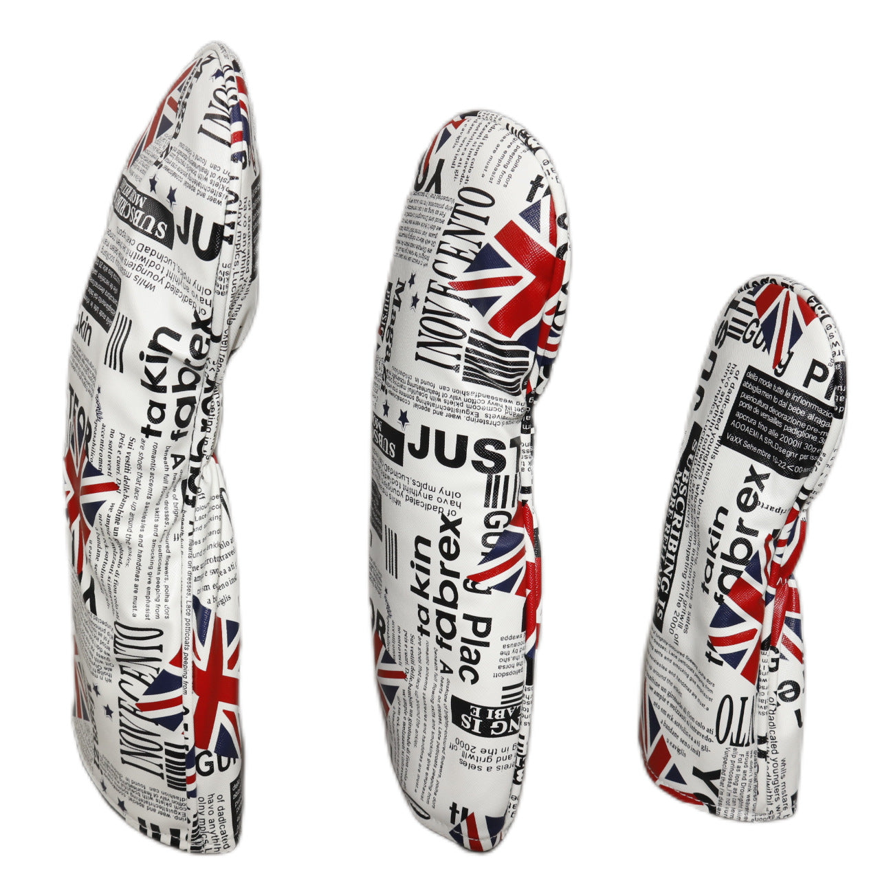 Golf Headcover Union Jack Newspaper Pattern Golf Club Cover