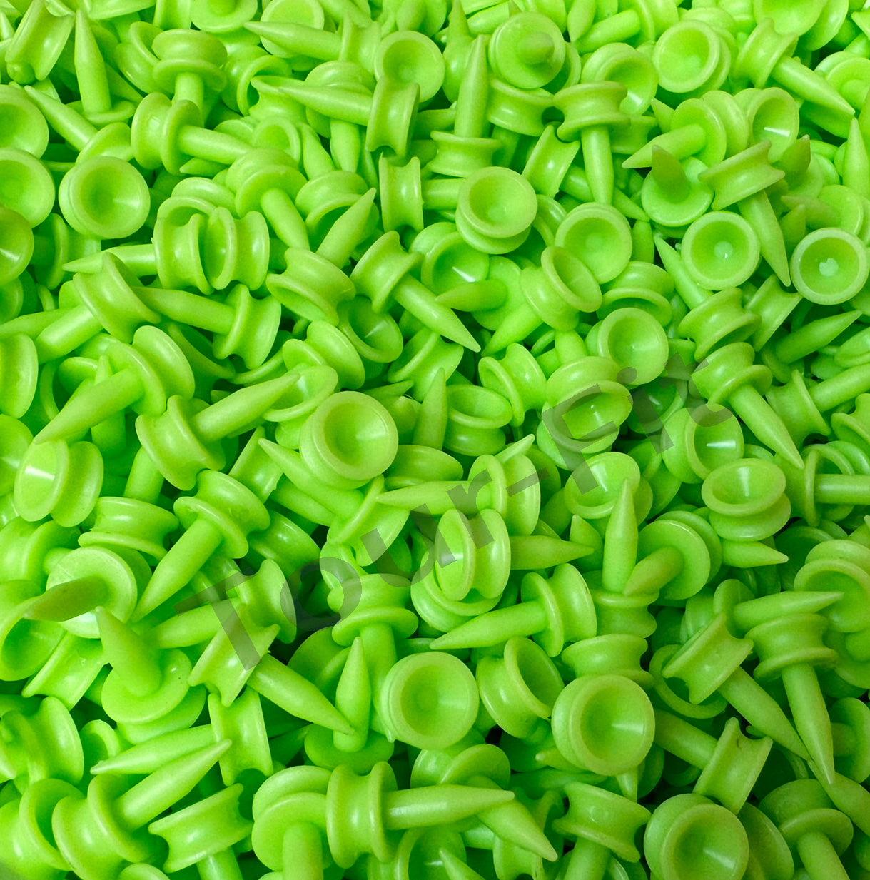 Small Green Golf Tees Castle Golf Tees 1 Inch (25mm) Lime Neon Tees