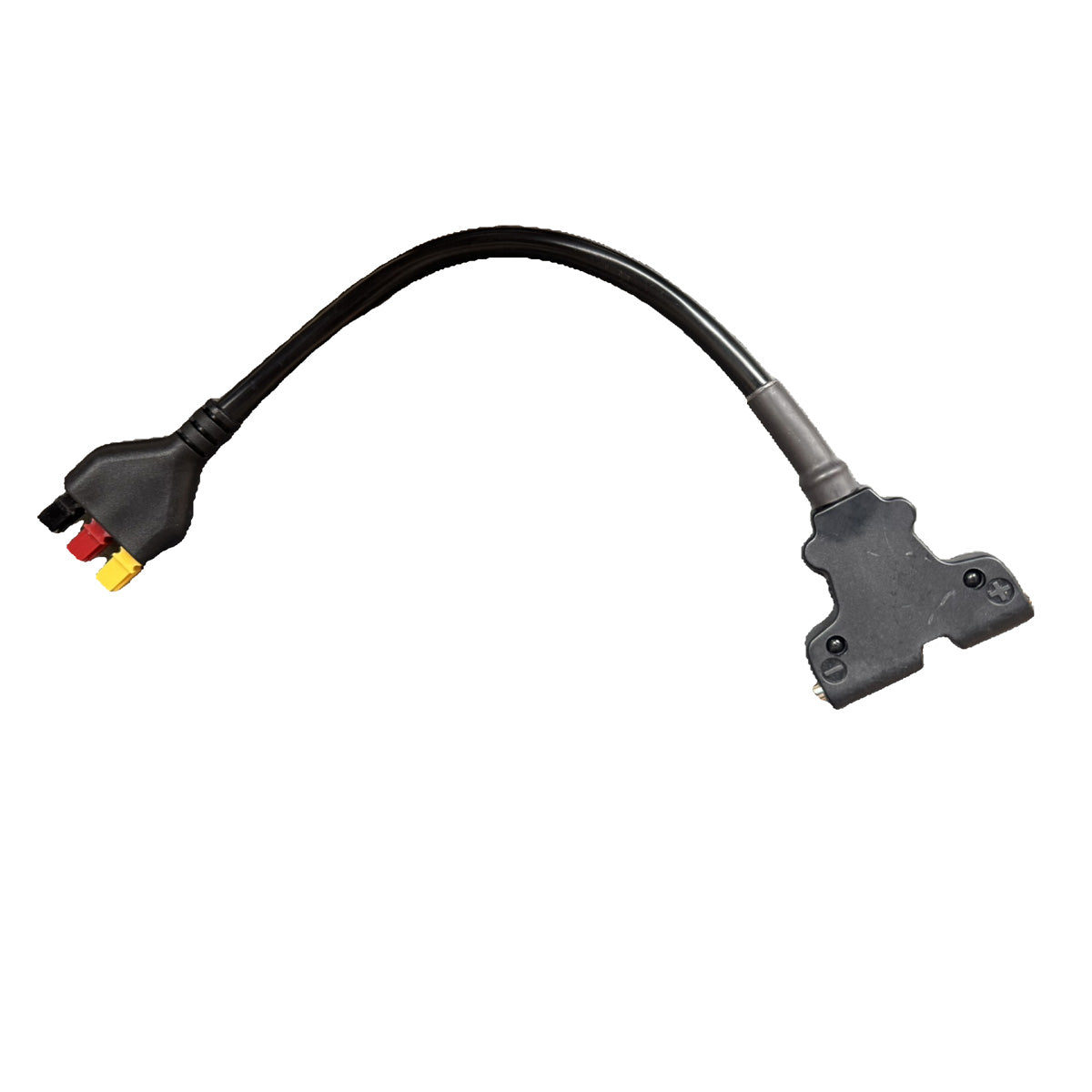 PowaKaddy T Bar Connector Golf Battery Cable with Black Red Yellow Plug N Play Adapter