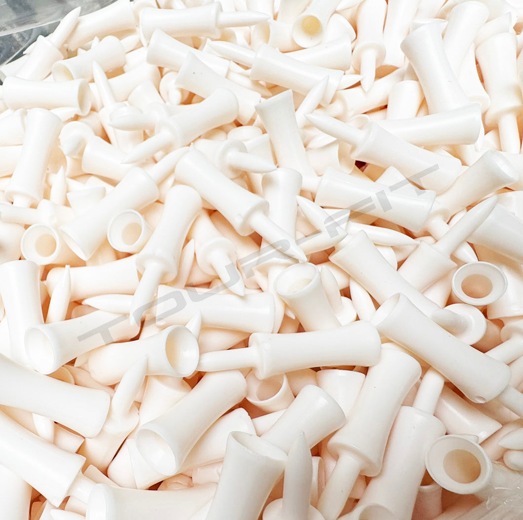 Golf Castle Tees Plastic Golf Tees Durable & Height Control | All Sizes & Colours