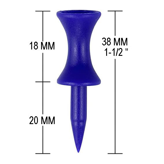 Golf Castle Tees Plastic Golf Tees Durable & Height Control | All Sizes & Colours
