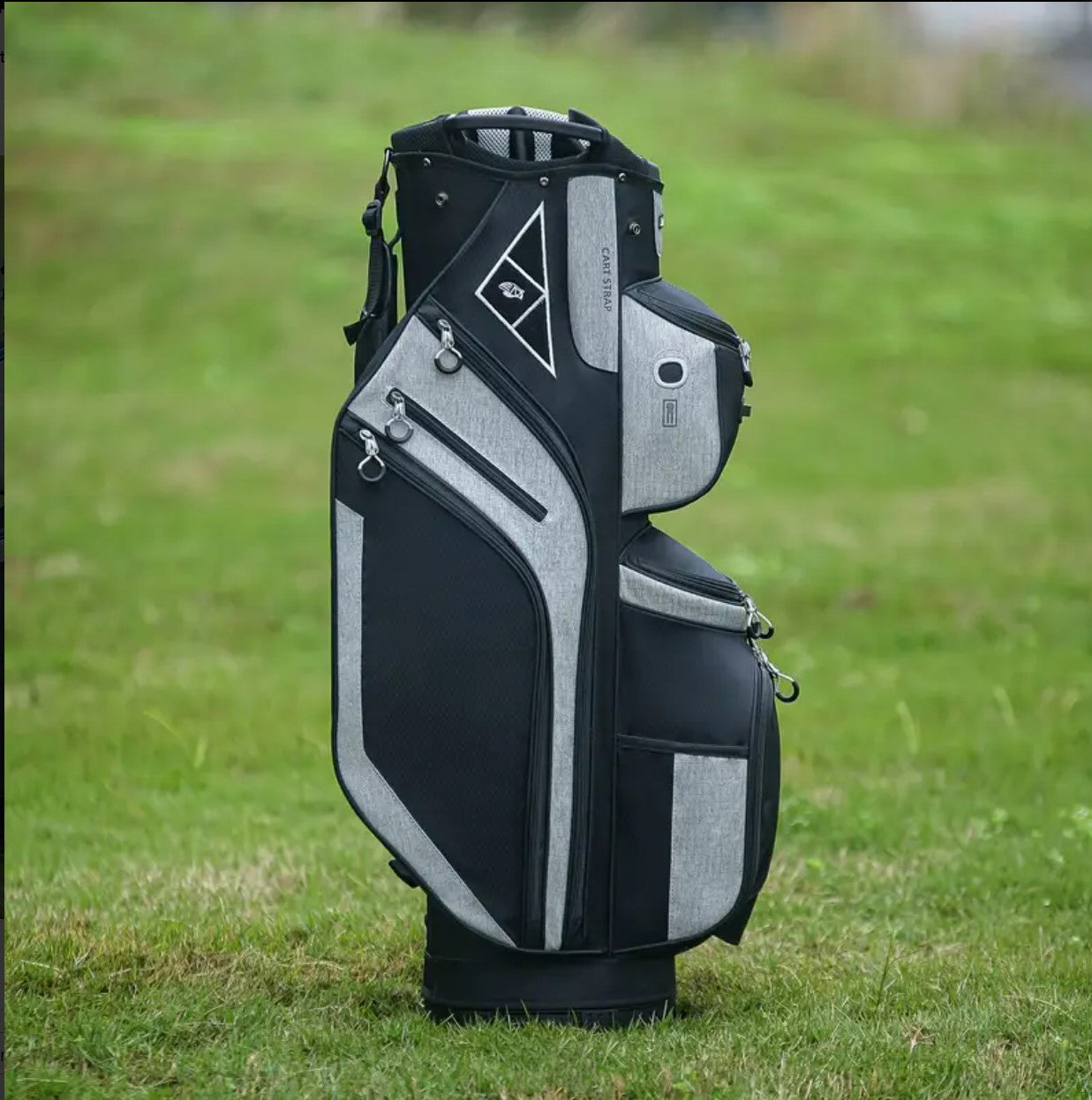 Tour-Fit Golf Cart Bag 14 Way Top Full Length Divider Black/Gray