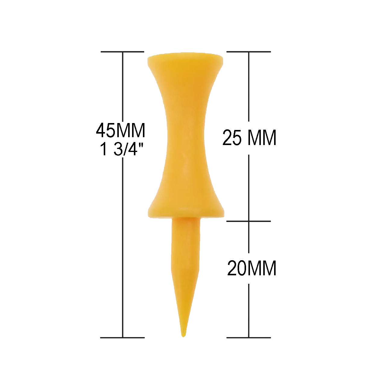 Golf Castle Tees Plastic Golf Tees Durable & Height Control | All Sizes & Colours