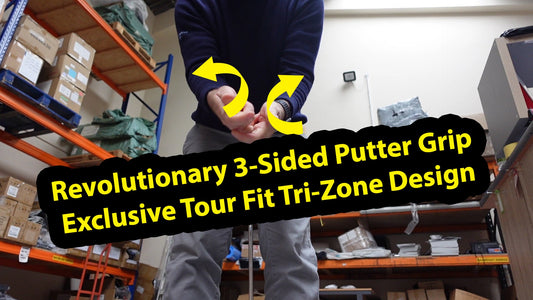 Revolutionary 3-Sided Putter Grip | Exclusive Tour Fit Tri-Zone Design