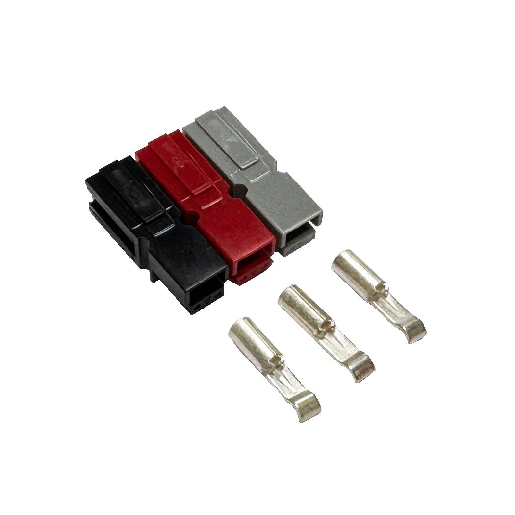 Powakaddy Lithium Battery Connector Kit  Black Red Gray Terminals+Contacts