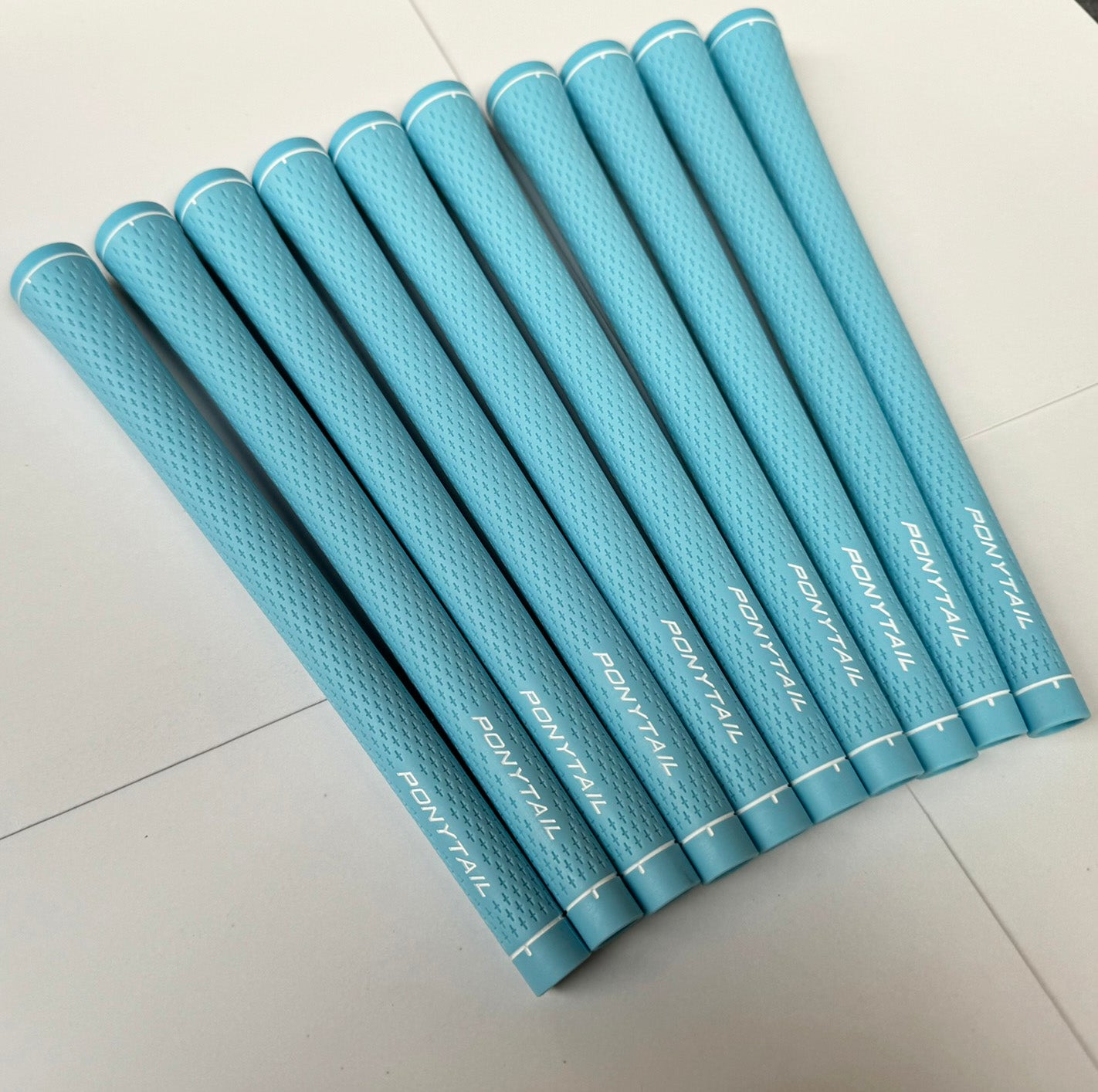 Ladies Golf Grip Undersize Golf Grip Blue Set of 10 with Professional Golf Tape