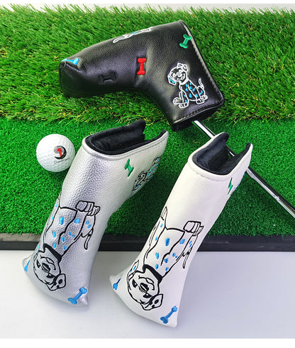 Golf Putter Headcover – Blade Putter Cover PU Leather Cartoon Design