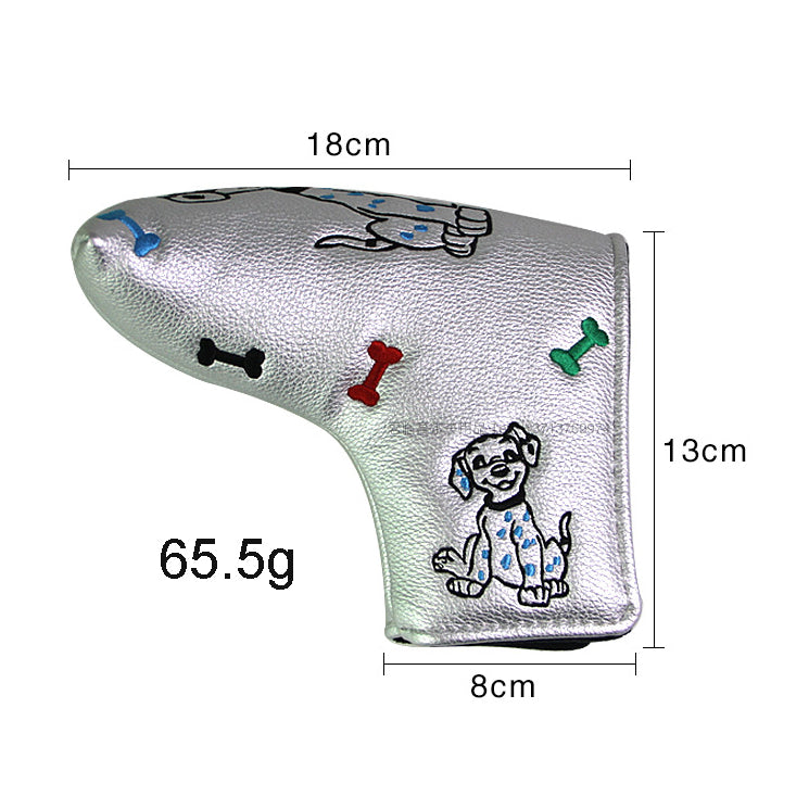 Golf Putter Headcover – Blade Putter Cover PU Leather Cartoon Design