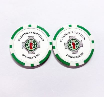 Customized Golf Ball Marker Poker Chip Personalised Golf Accessories