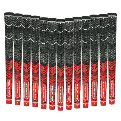Tour Fit Dual Compound Golf Grip Premium Half Cord Standard Midsize Golf Grips
