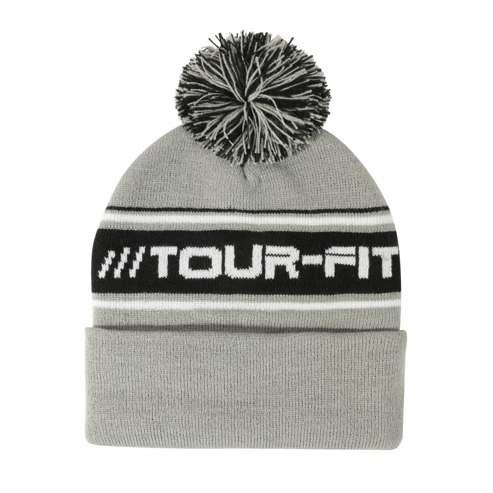 Golf Winter Hat Tour-Fit Golf Beanie Hat Thermal Golf Pom Pom Bobble Hat