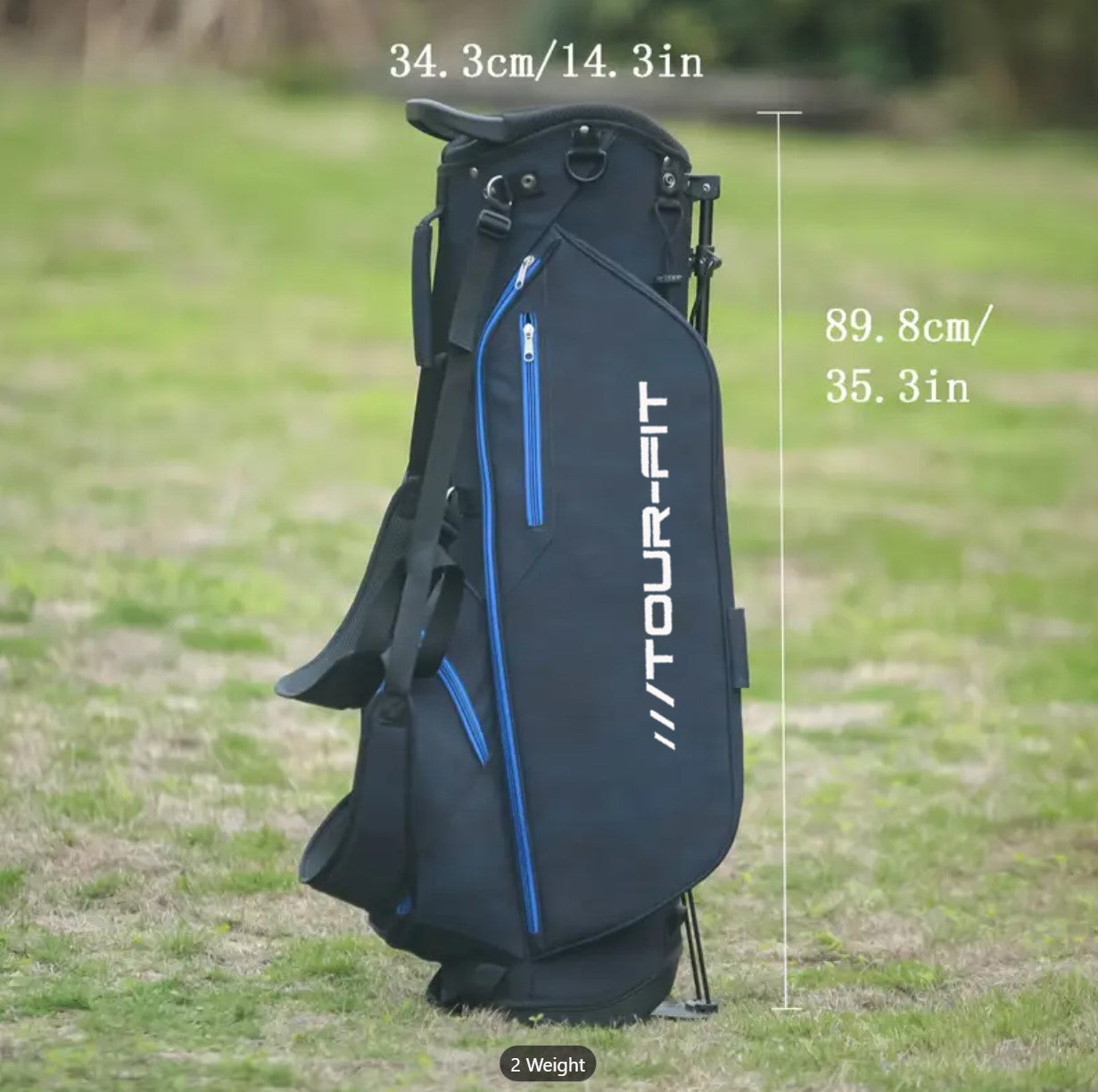 Tour-Fit Golf Stand Bag-Black/Blue
