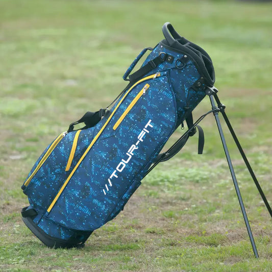 Tour-Fit Golf Stand Bag-Black/Blue/Yellow