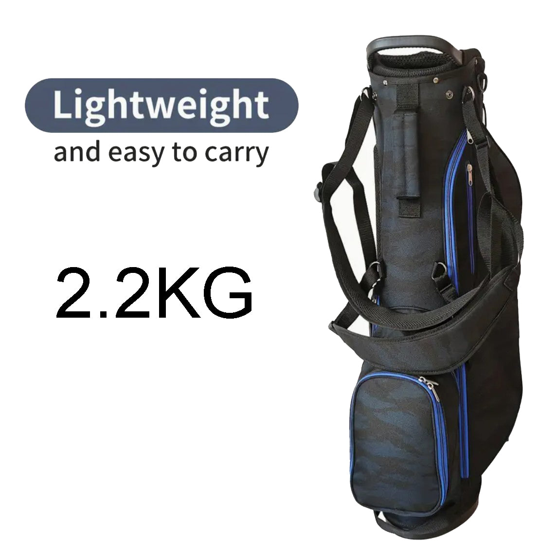 Tour-Fit Golf Stand Bag – 4 Way Top Lightweight Stand Bag