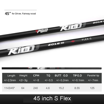 Golf Shaft 45" Super Light 100% Carbon Premium Graphite Shaft