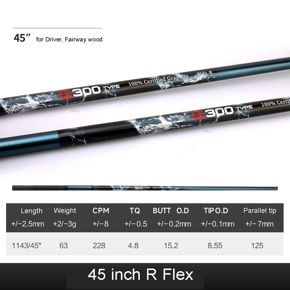 Golf Shaft 45" Super Light 100% Carbon Premium Graphite Shaft