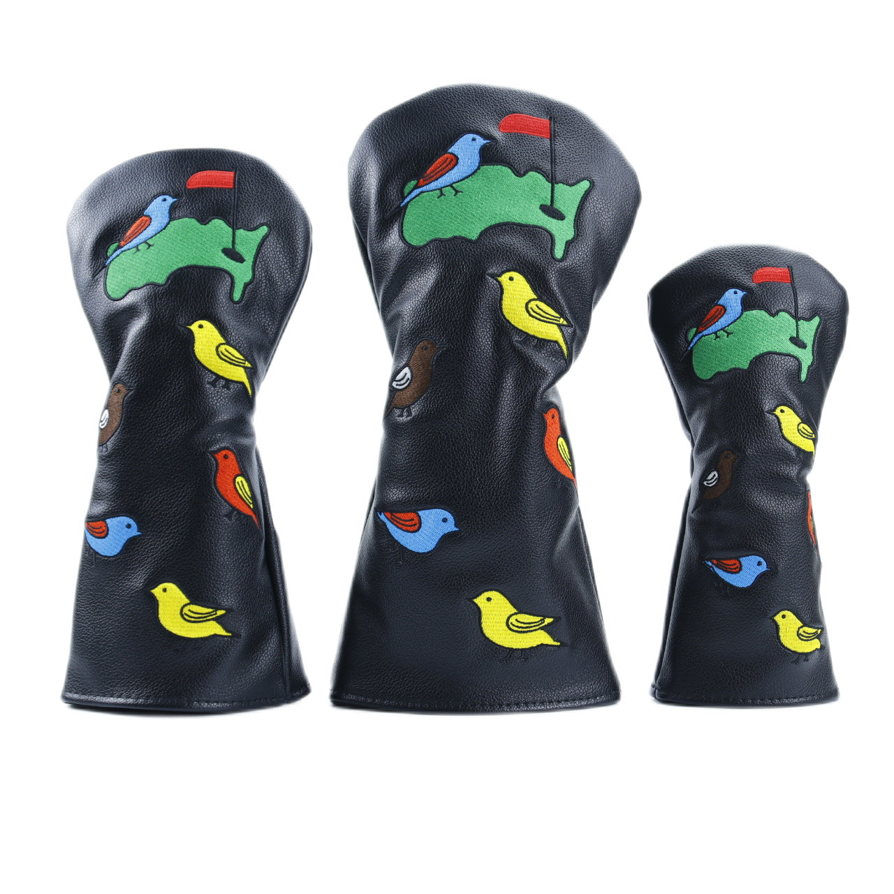 Golf Club Covers Headcover for Driver, Fairway, Hybrids-Birdie&Green Pattern