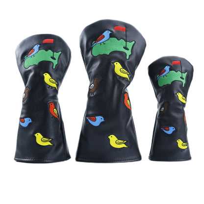 Golf Club Covers Headcover for Driver, Fairway, Hybrids-Birdie&Green Pattern
