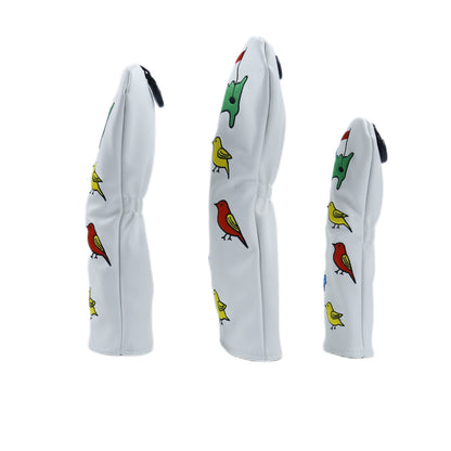 Golf Club Covers Headcover for Driver, Fairway, Hybrids-Birdie&Green Pattern