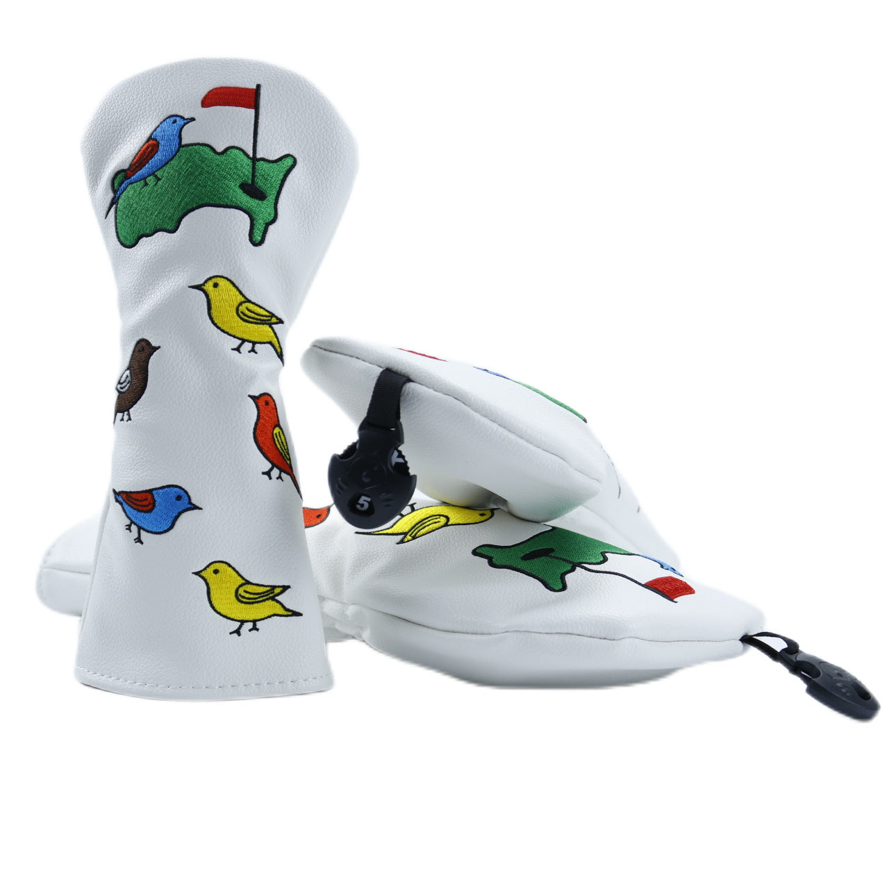 Golf Club Covers Headcover for Driver, Fairway, Hybrids-Birdie&Green Pattern