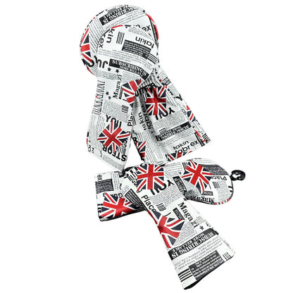 Golf Headcover Union Jack Newspaper Pattern Golf Club Cover