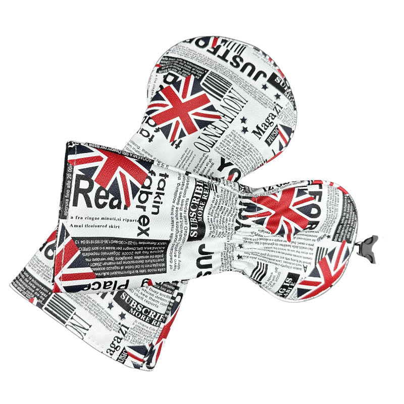 Golf Headcover Union Jack Newspaper Pattern Golf Club Cover