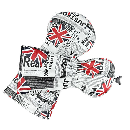 Golf Headcover Union Jack Newspaper Pattern Golf Club Cover