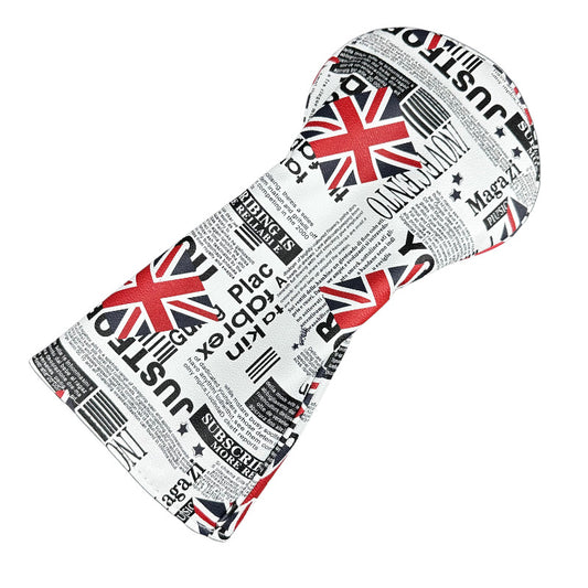 Golf Headcover Union Jack Newspaper Pattern Golf Club Cover
