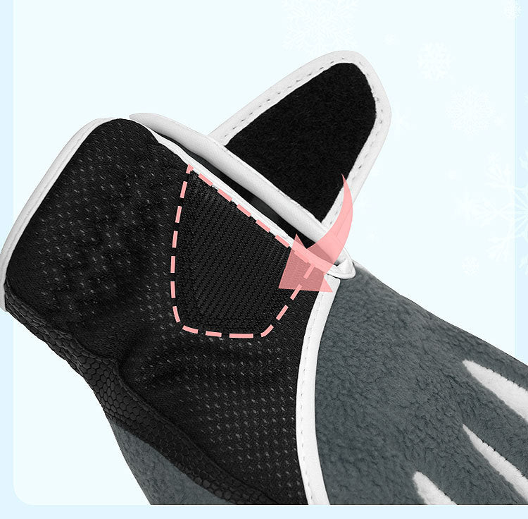 Junior Golf Winter Gloves Kids Thermal Fleece Golf Gloves Pair