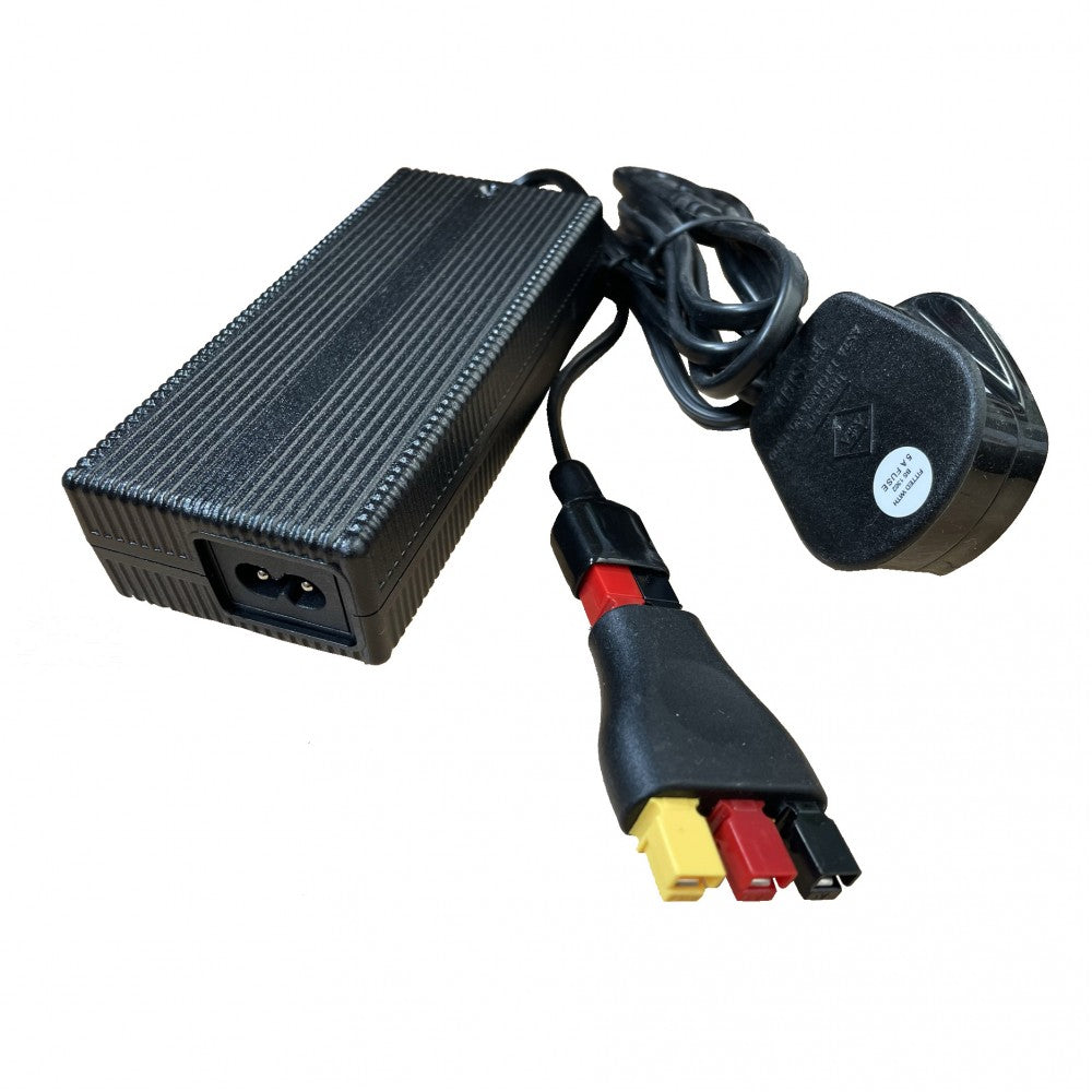 Lithium Golf Charger for Powakaddy Plug N Play FW3/5/7 with Red/Yellow/Black Adaptor
