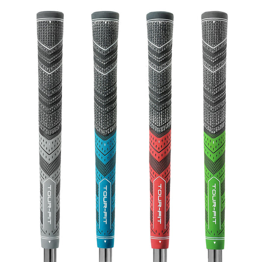 Tour Fit Dual Compound Golf Grip Premium Half Cord Standard Midsize Golf Grips