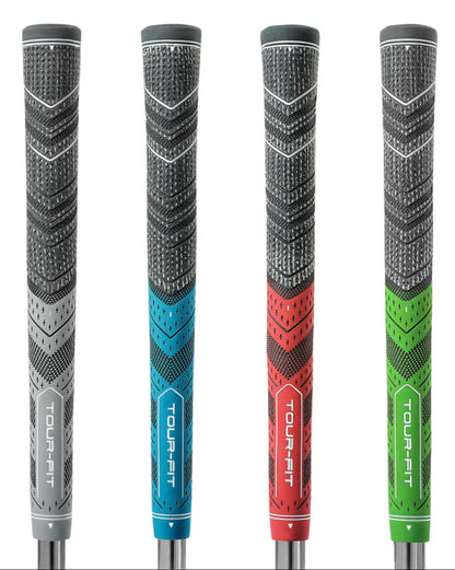 Tour Fit Dual Compound Golf Grip Premium Half Cord Standard Midsize Golf Grips