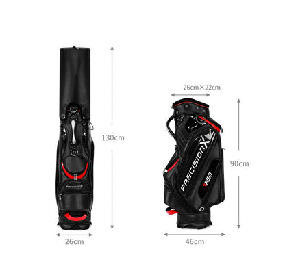 Waterproof Golf Cart Bag Tour Style Premium PU Leather Golf Staff Bag