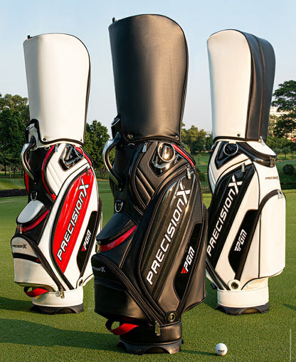 Waterproof Golf Cart Bag Tour Style Premium PU Leather Golf Staff Bag