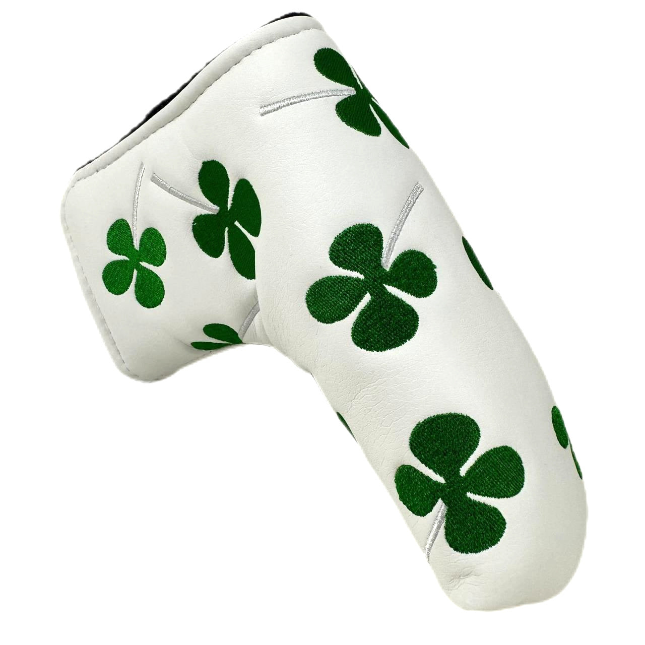 Golf Putter Headcover – Blade Putter Cover PU Leather-Shamrock Design