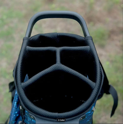Tour-Fit Golf Stand Bag-Black/Blue/Yellow