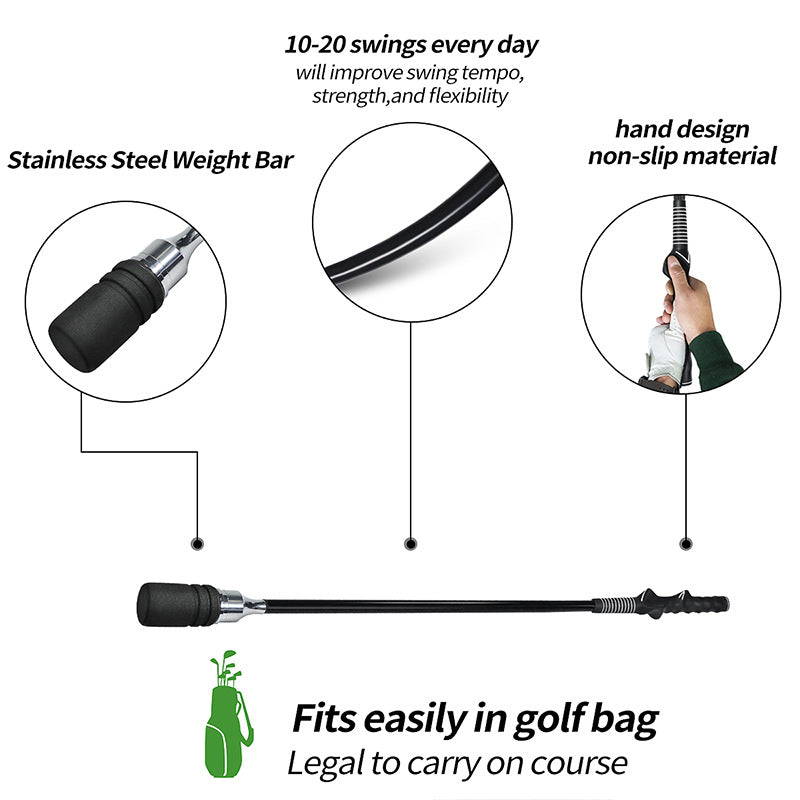Golf Swing Trainer Indoor Training Club with Training Grip