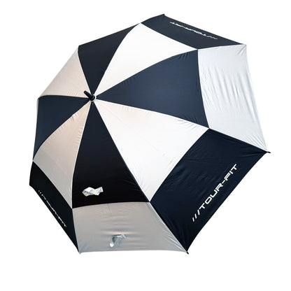 Golf Umbrella Tour-Fit 62" Double Canopy Windproof Auto Open Large Golf Umbrella