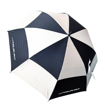 Golf Umbrella Tour-Fit 62" Double Canopy Windproof Auto Open Large Golf Umbrella