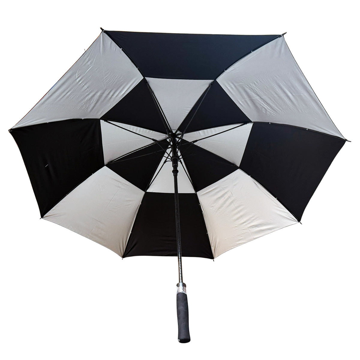 Golf Umbrella Tour-Fit 62" Double Canopy Windproof Auto Open Large Golf Umbrella